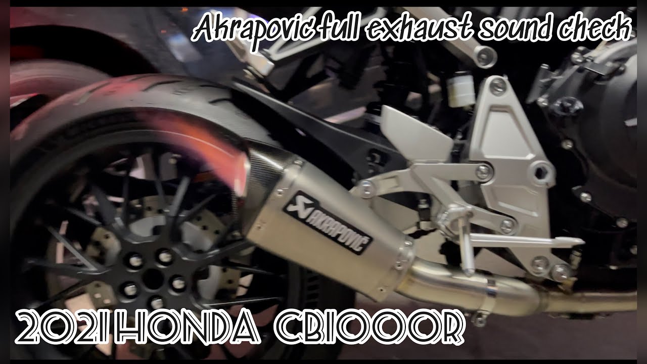 2021 Honda CB1000r AKRAPOVIC (full-exhaust) sound check