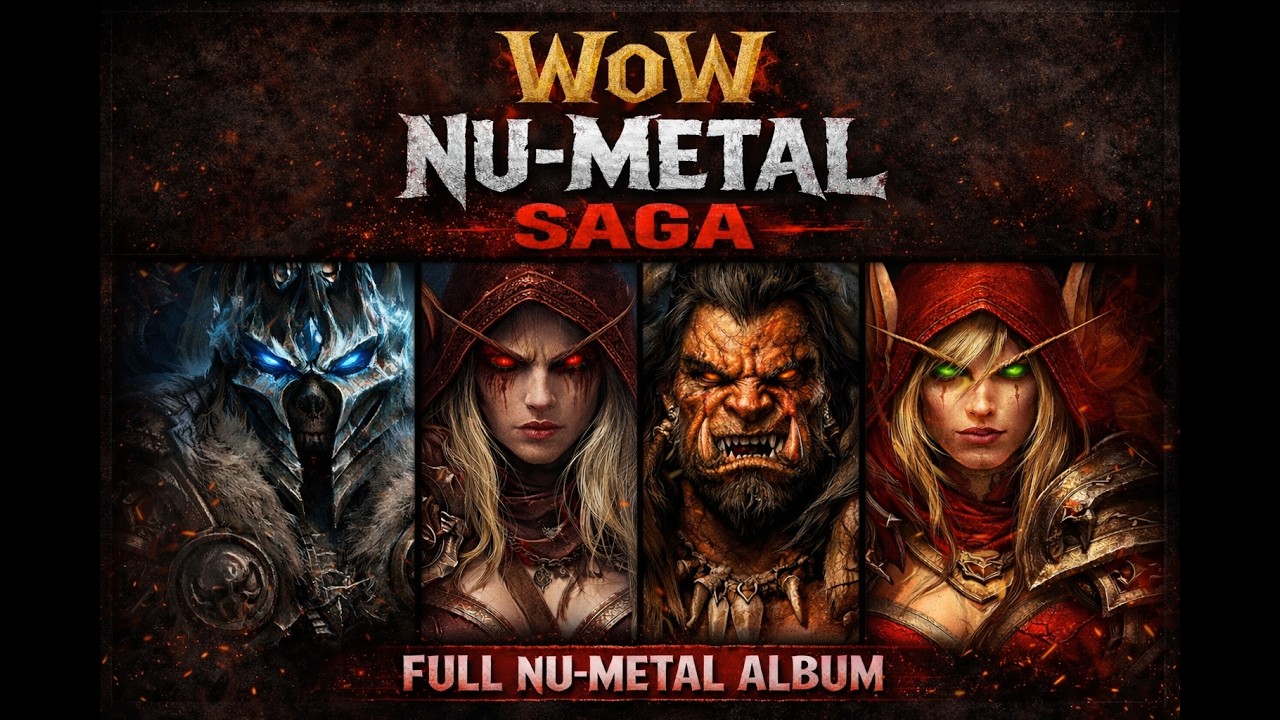 World of Warcraft-Inspired Nu-Metal Album | 50+ Minutes of Dark Raid Music (Full Compilation)
