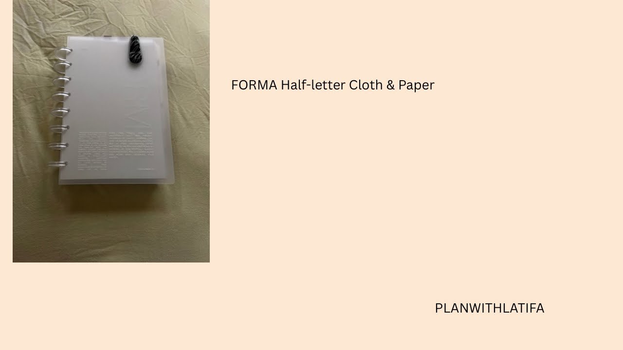 Forma Halfletter Cloth & Paper