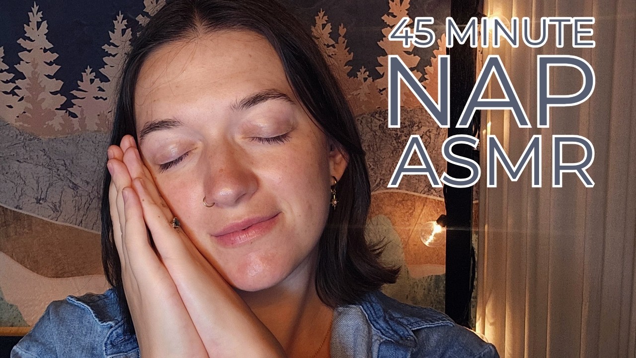 asmr ✨ 45 minute guided nap with gentle wakeup ✨ relax from the summer heat