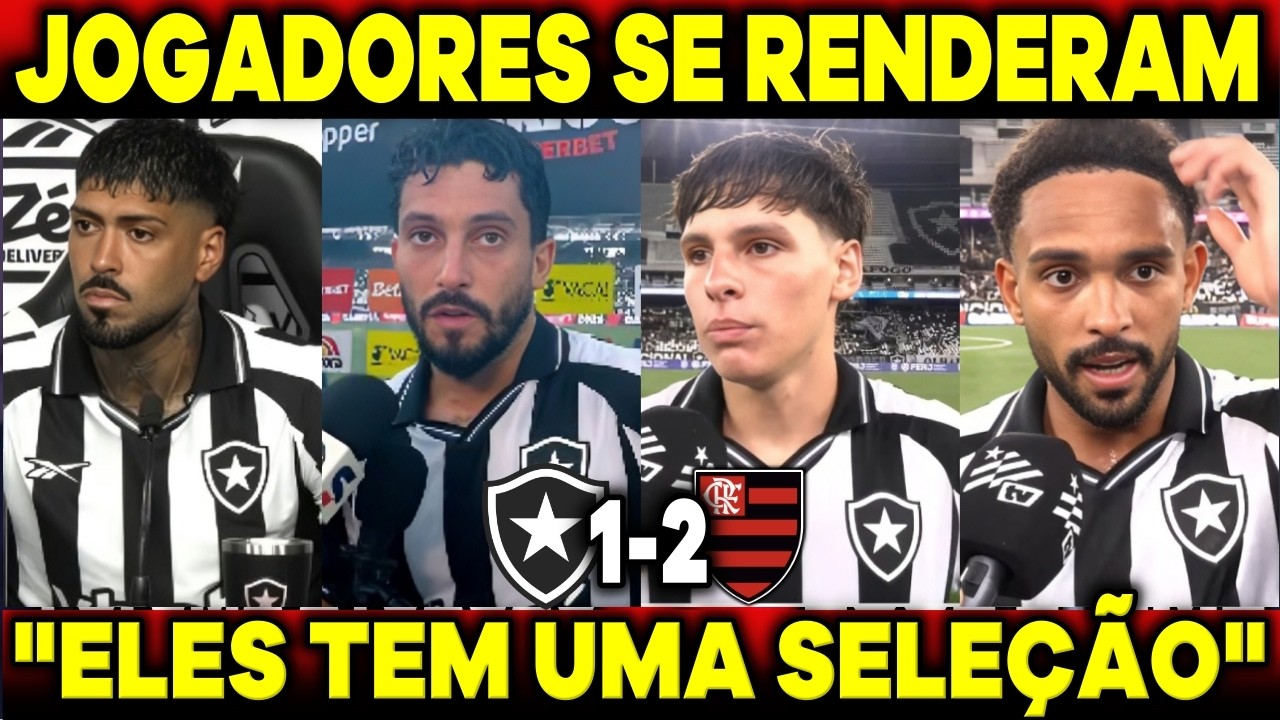 🤣OLHA OQUE OS JOGADORES DO BOTAFOGO FALARAM APÓS PERDER DE 1-2 PARA O FLAMENGO 