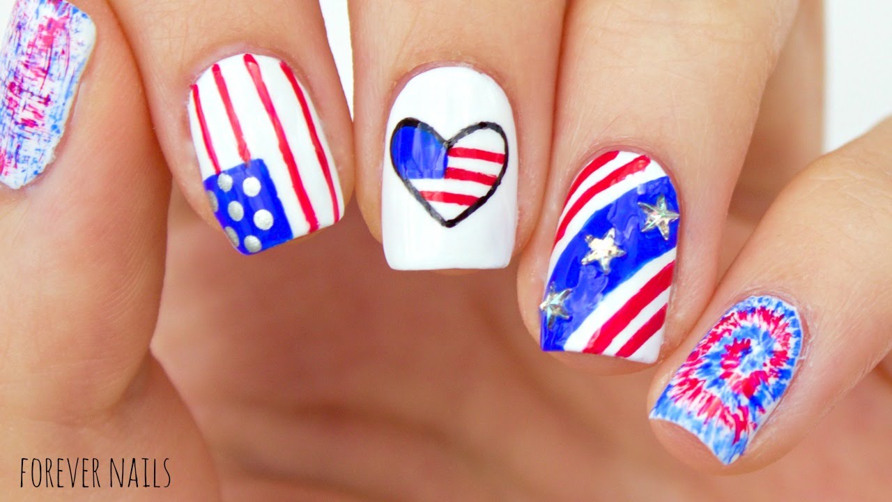 Fourth Of July Nails | Easy 4th Of July Nail Designs!