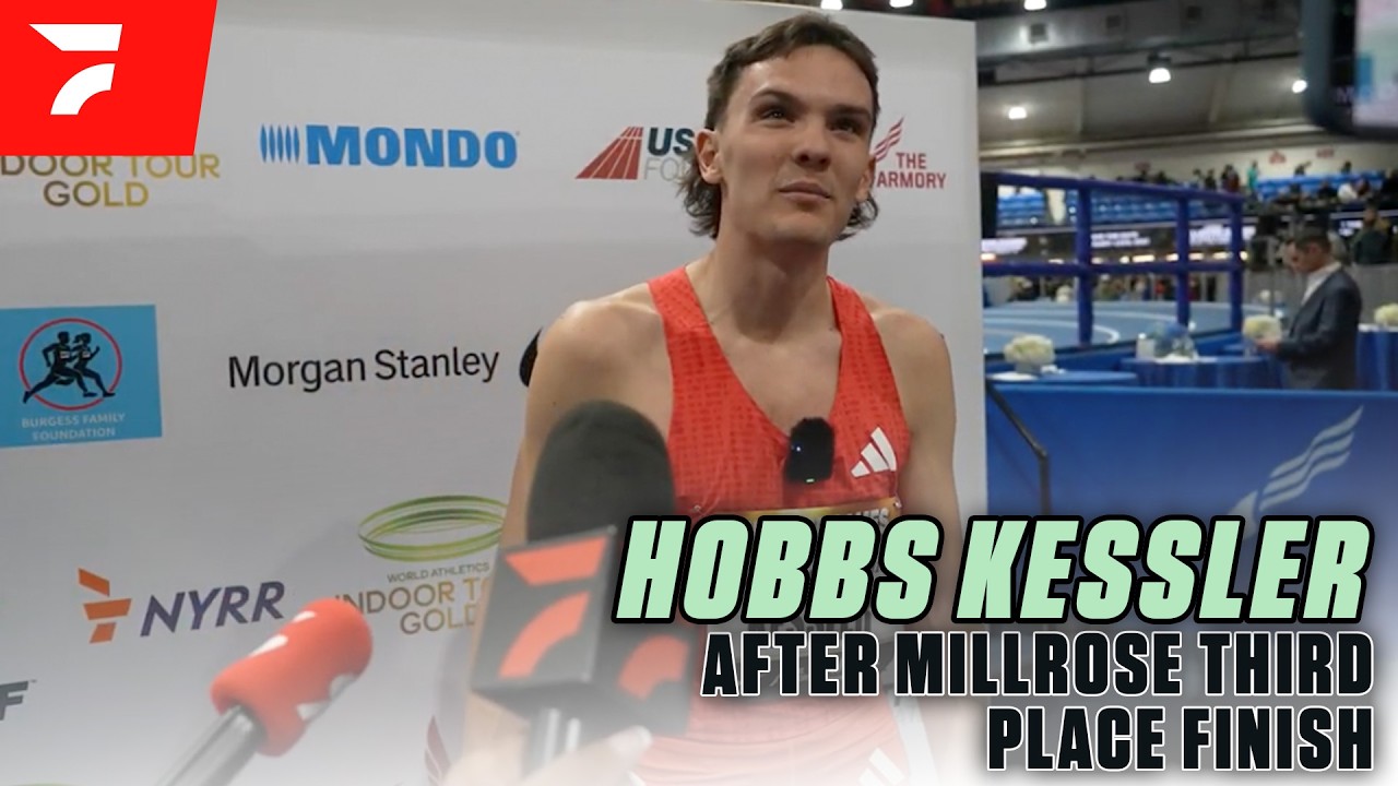 Hobbs Kessler Reflects on Third-Place Finish in the Wanamaker Mile | Millrose Games 2026