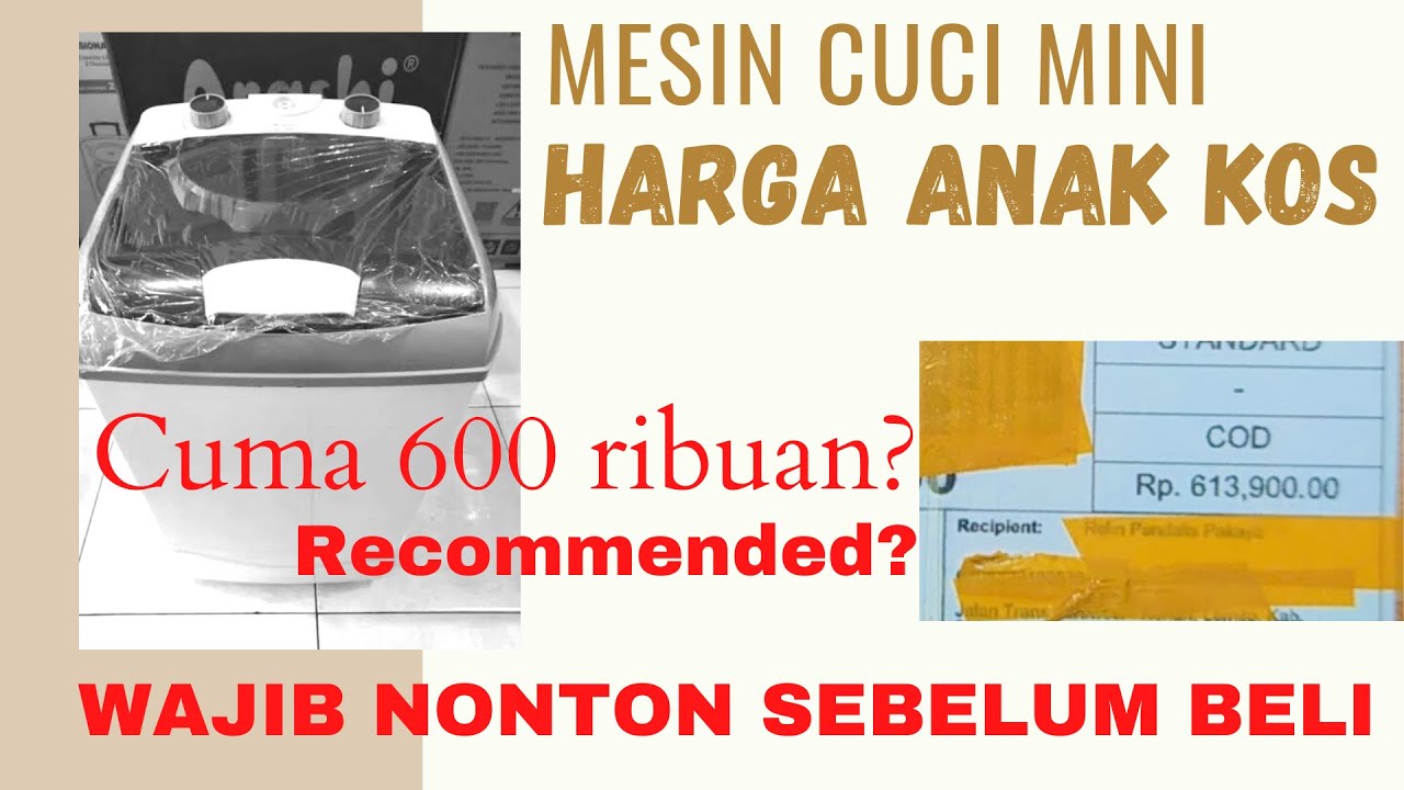 REVIEW MESIN CUCI MINI PORTABLE ARASHI || CUMA 600 RIBUAN? #arashi #mesincucimini
