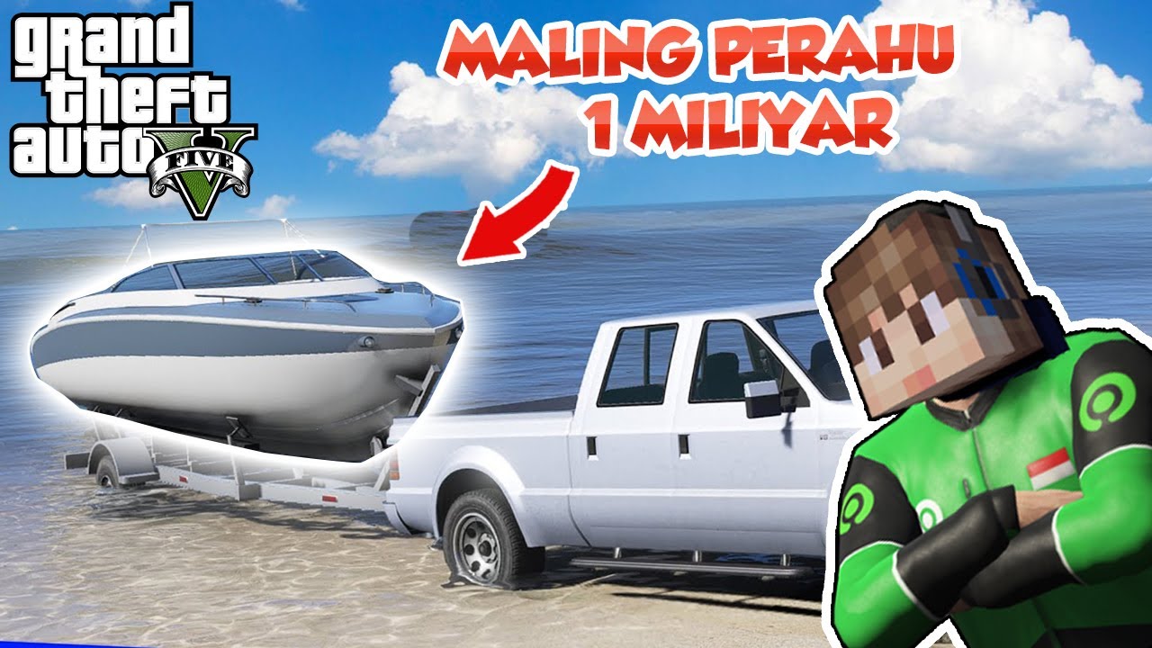 GTA 5 CHAOS MOD BIKIN SI ODO GILAAA !!!!! KEMALINGAN PERAHU HARGA 1 M !! - GTA V #3