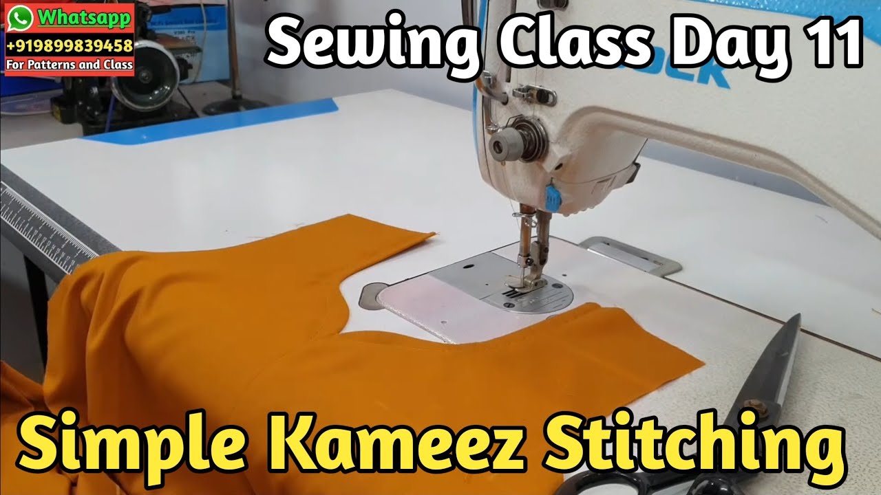 Silayi Class Day 11 | Simple Kameez Stitching | Zara Boutique