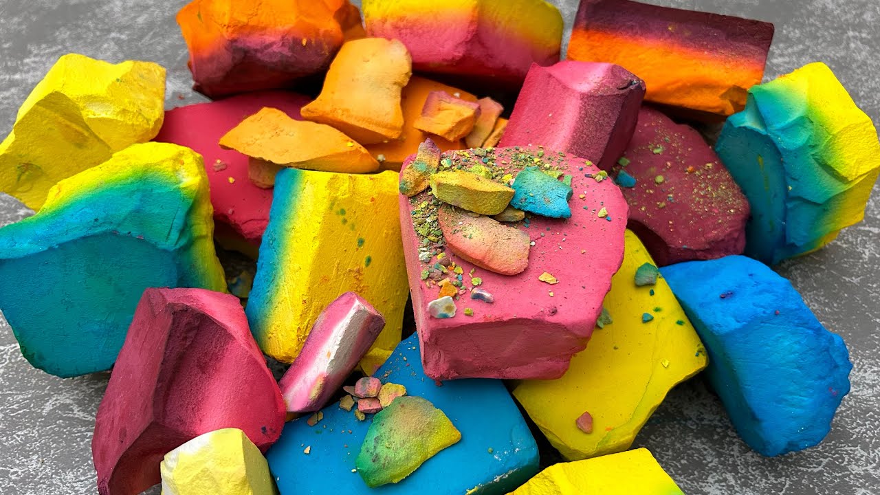 ASMR | Thank you for 10k Subscribers 🫶🏼🤩❤️ | Soft Dyed Blocks | Soft Chalk Crush | RELAX