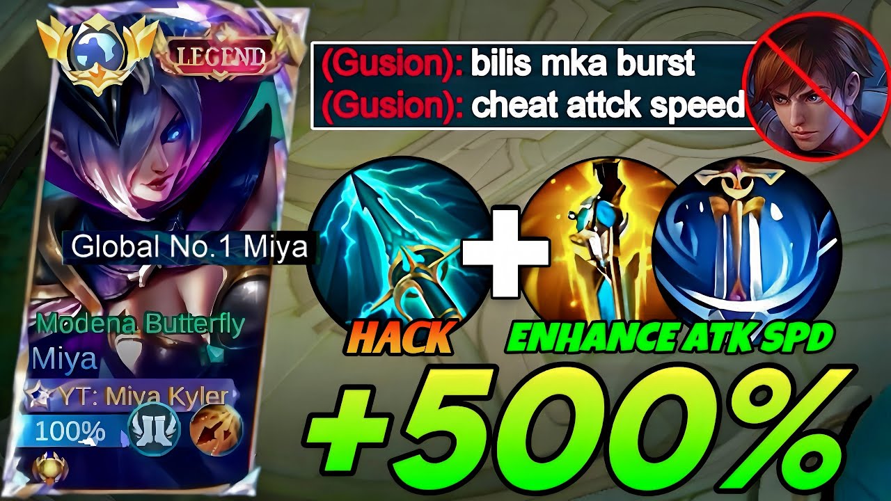 MIYA NEW WTF CRITICAL BUILD!!😱 500% CRITICAL HACK!? (must try) Top 1 Global Miya Gameplay 2025!MLBB🔥