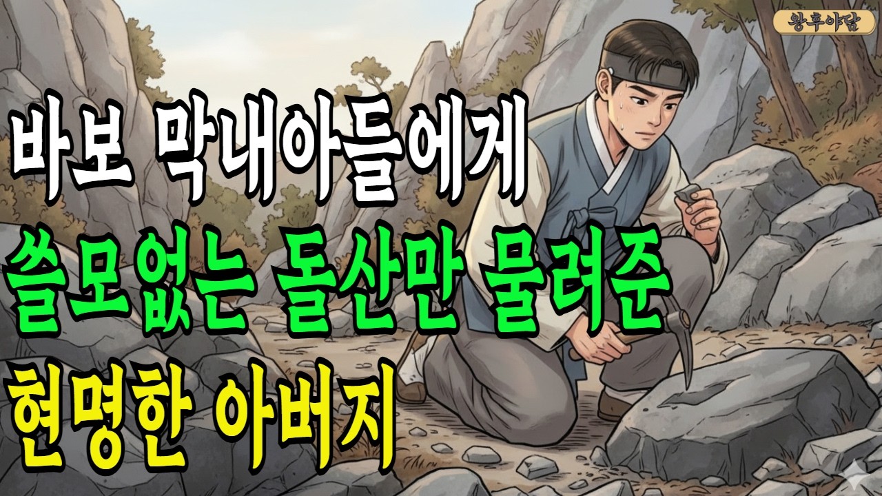 바보 막내아들에게 쓸모없는 돌산만 물려준 현명한 아버지