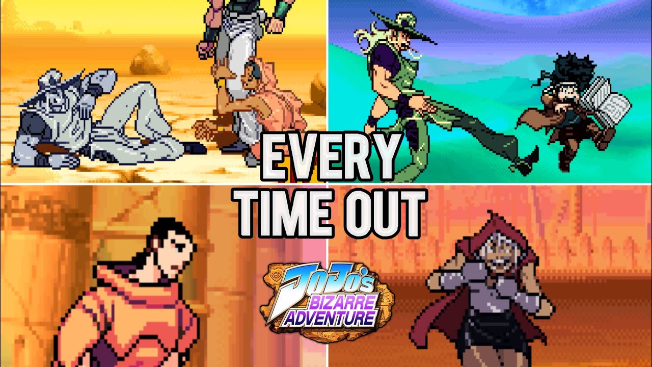 Анимации JoJo Time Out просто потрясающие