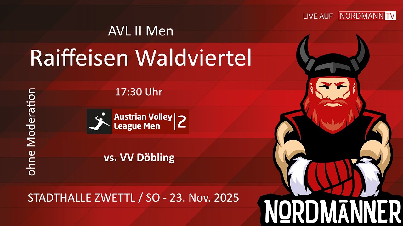 AVL Men II Spiel zwischen URW Raiffeisen Waldviertel vs. VV Döbling