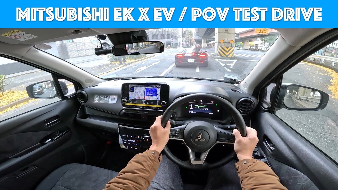 2023 Mitsubishi EK X EV - k-car Test Drive - POV with Binaural Audio