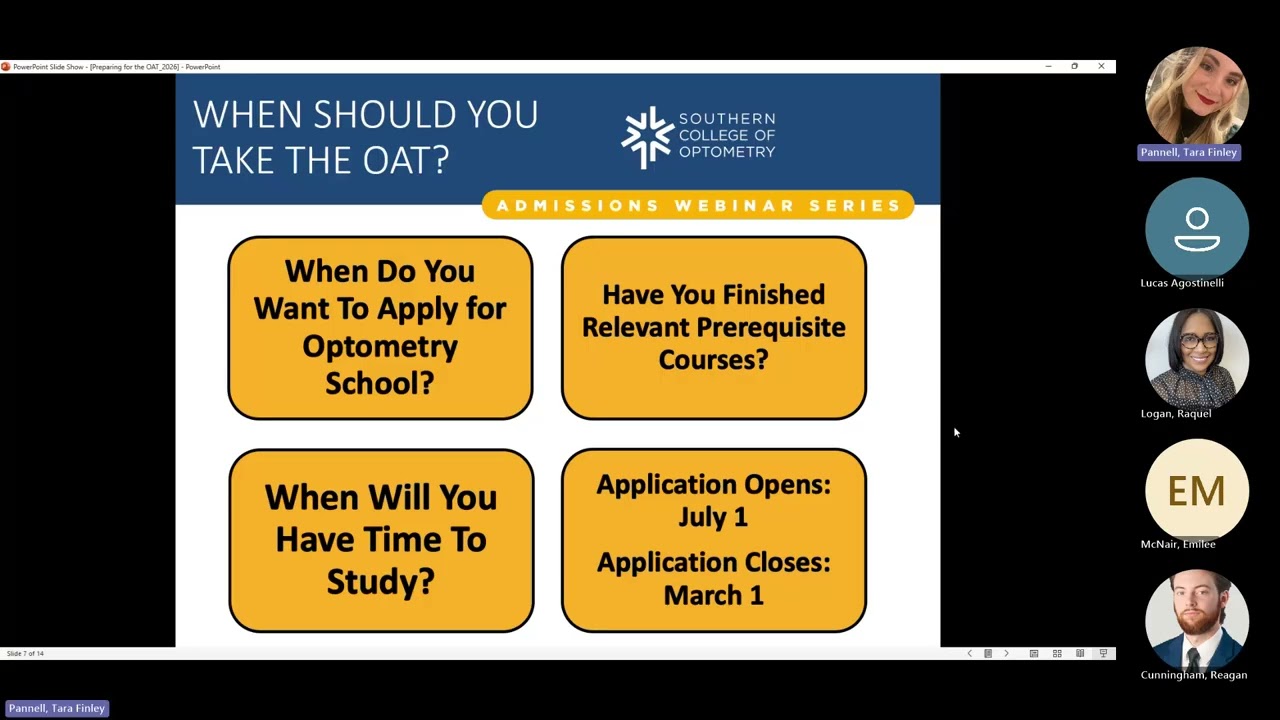 SCO February Webinar | Preparing for the OAT | February 17
