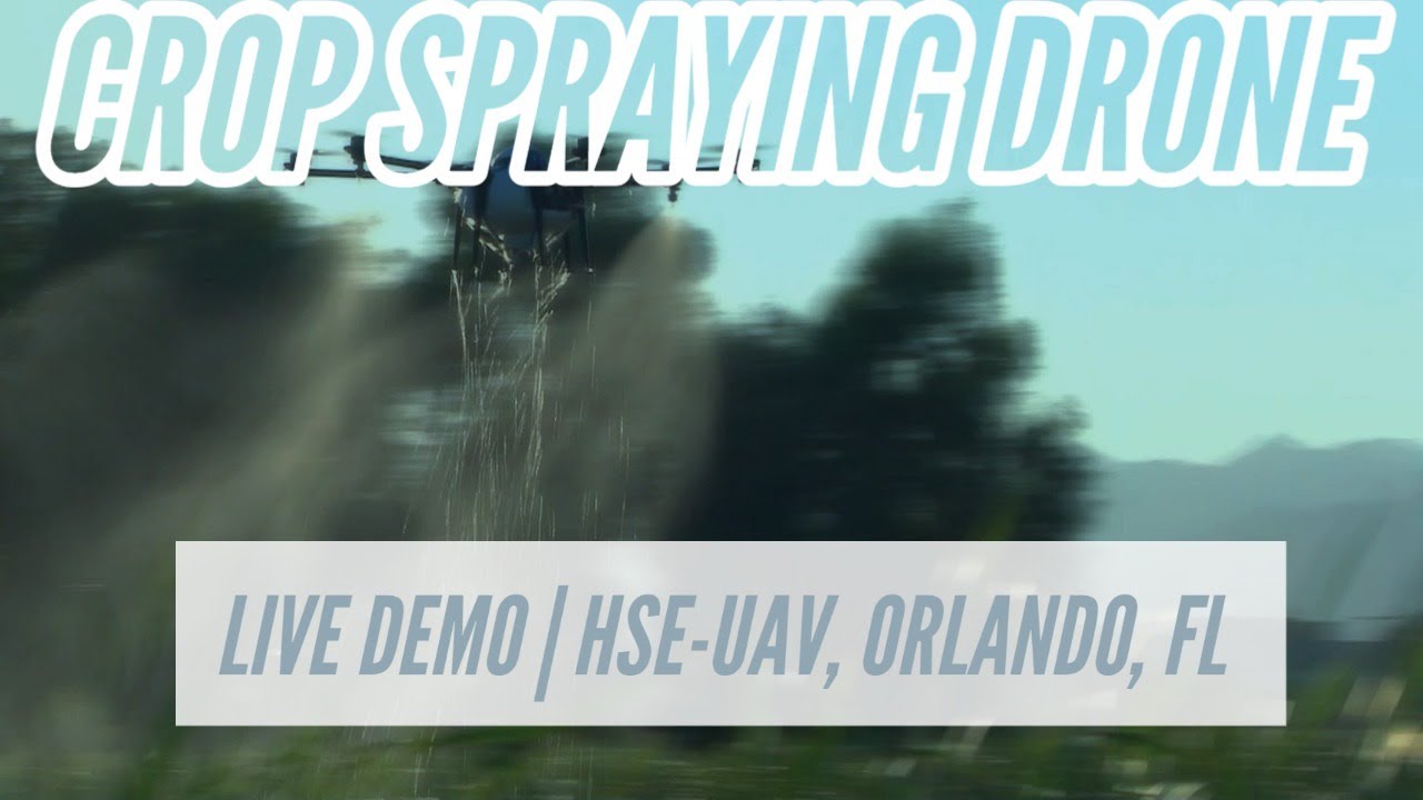 M6E-X V2 Crop Spraying Drone Flight Demo - Live from HSE-UAV Orlando, FL