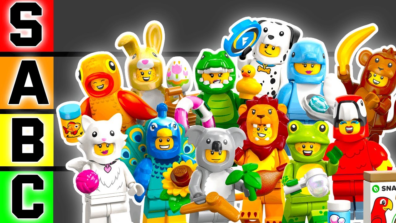 Коллекционные минифигурки Lego в костюмах животных, серия 28, рейтинг!