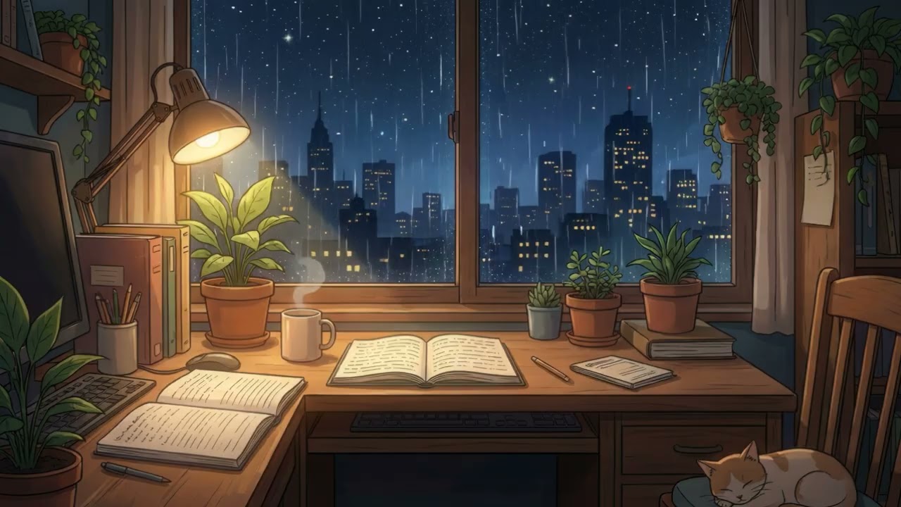 Chill Lofi Hip-Hop Loop and Rain | Beats to Chill/Study