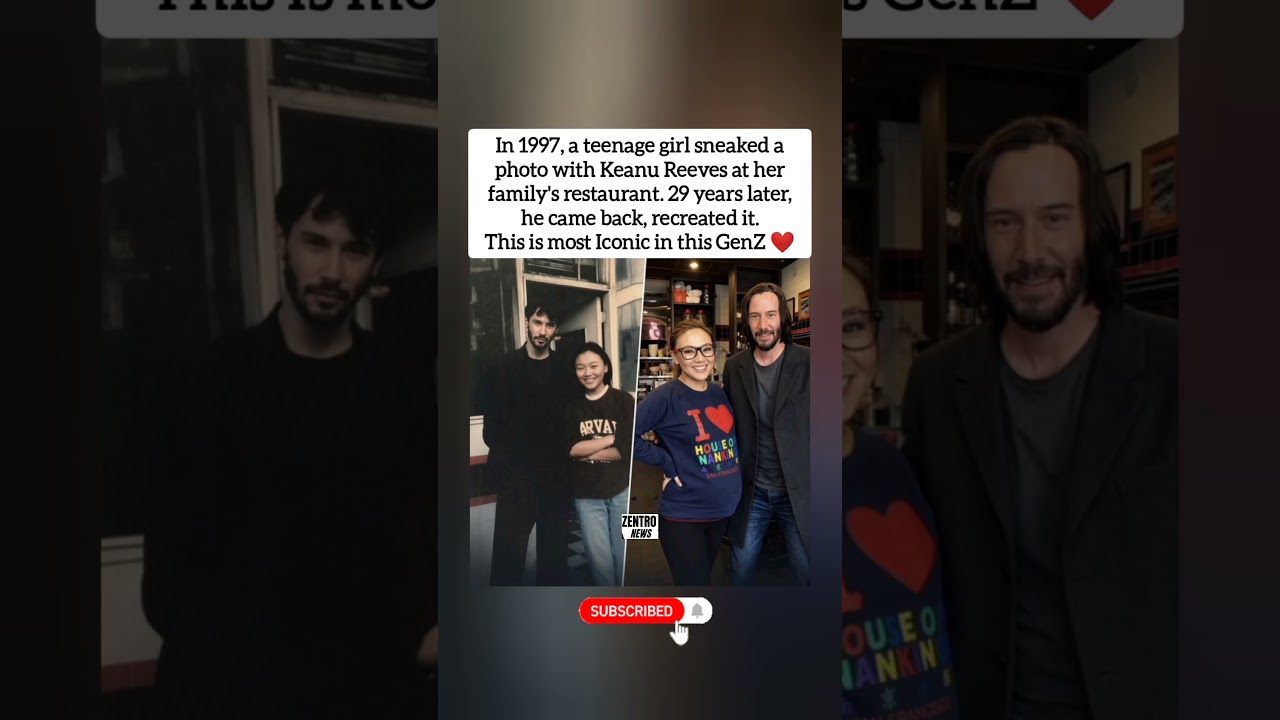 She Took a Photo with Keanu in 1997. 29 Years Later, He Walked Back In. ❤️ #shorts #viral