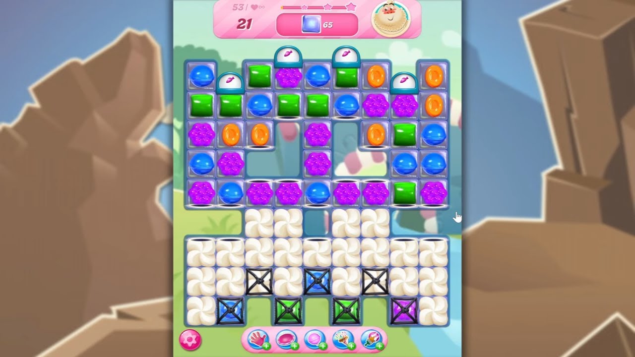 Candy Crush Saga LEVEL 53 NO BOOSTERS (new version)🐟☑️