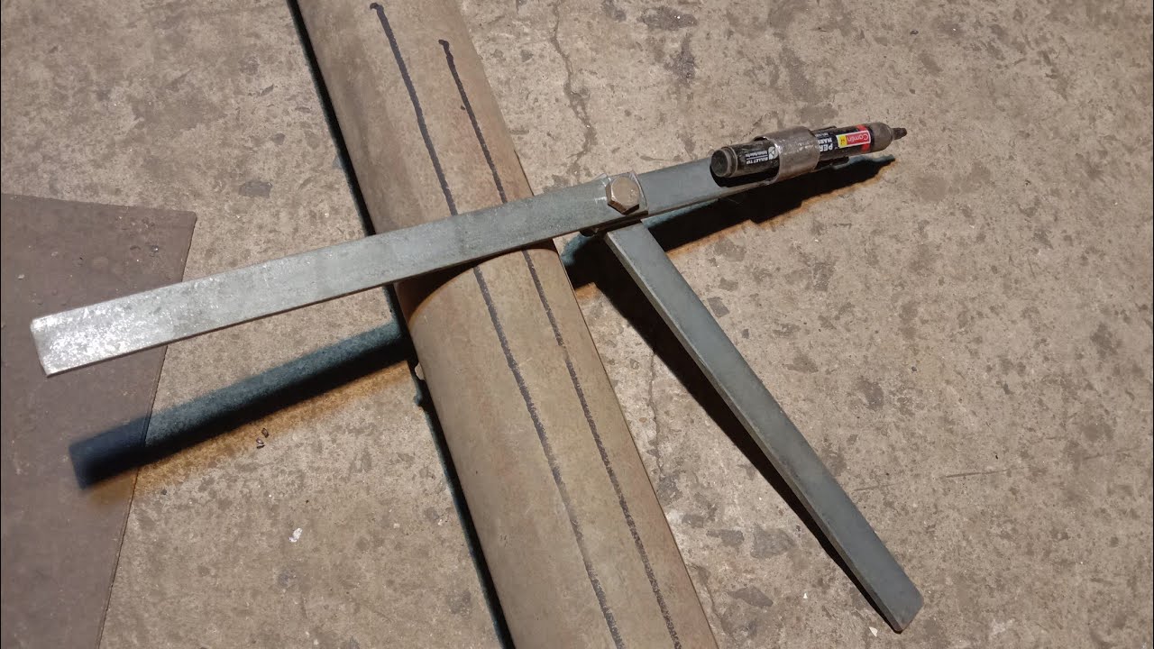 Round pipe Center Marking Tricks//How To Round Pipe Marking Tricks. #roundpipecutting #tricks