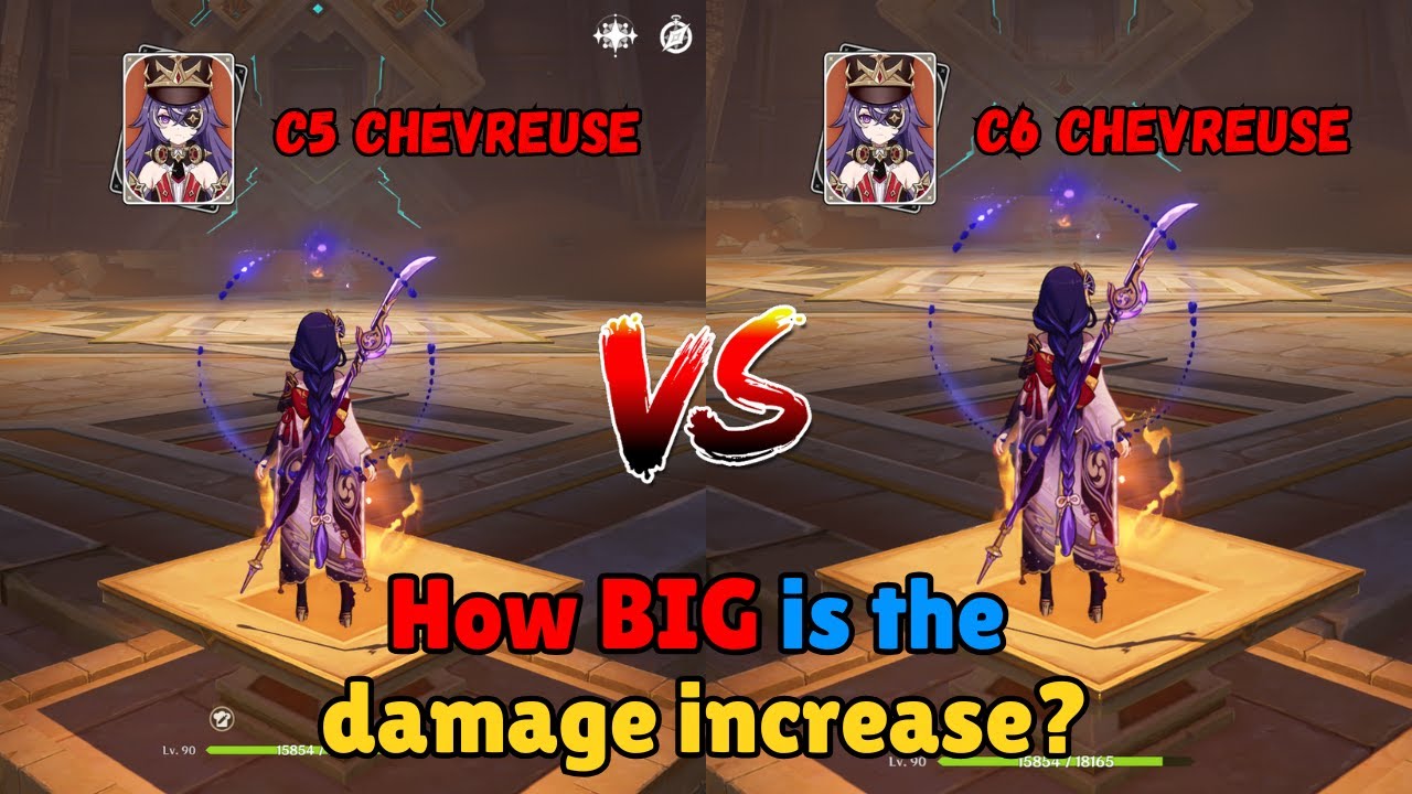 How Much Better is C6 Chevreuse? For C0 Raiden Overload Damage Comparison - Genshin Impact