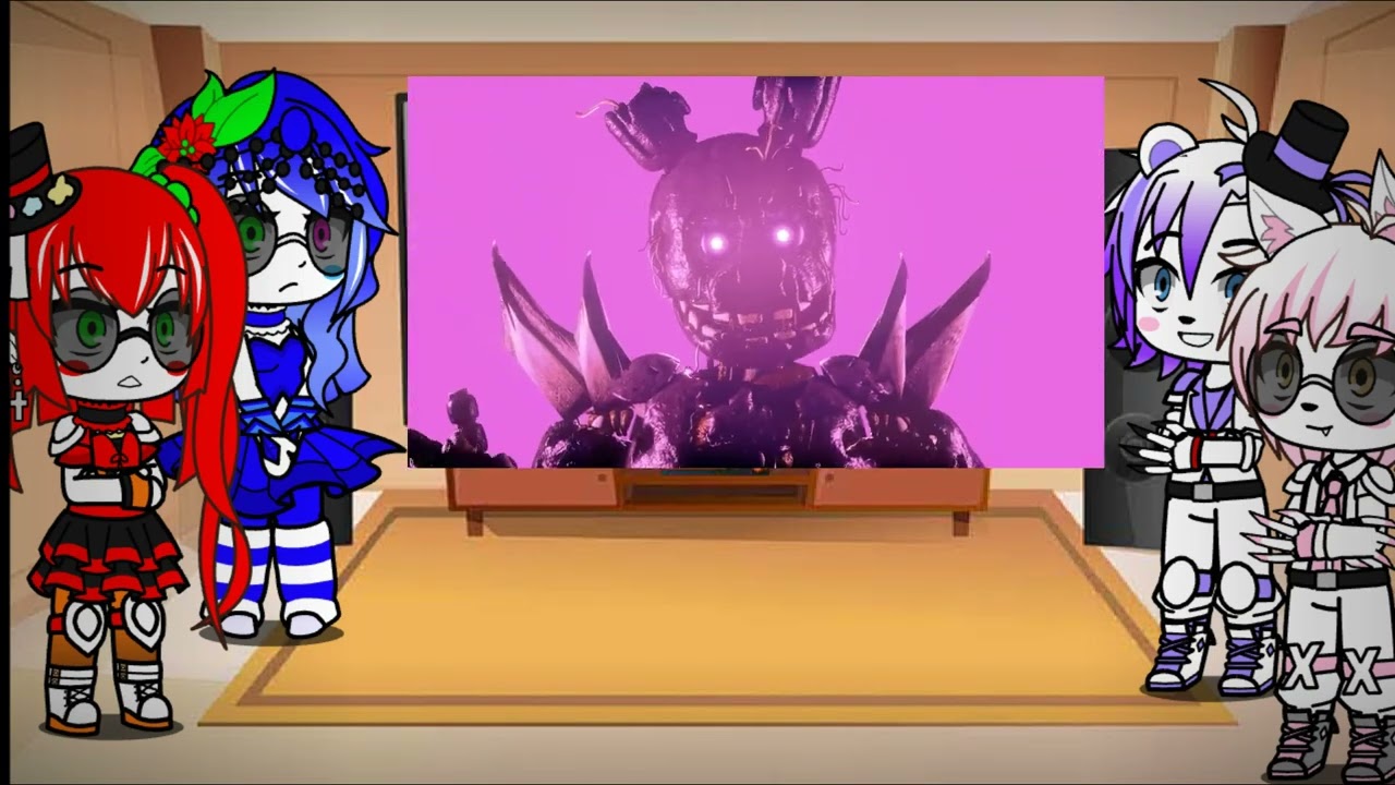 FNAF sl reaction to bury me in metal