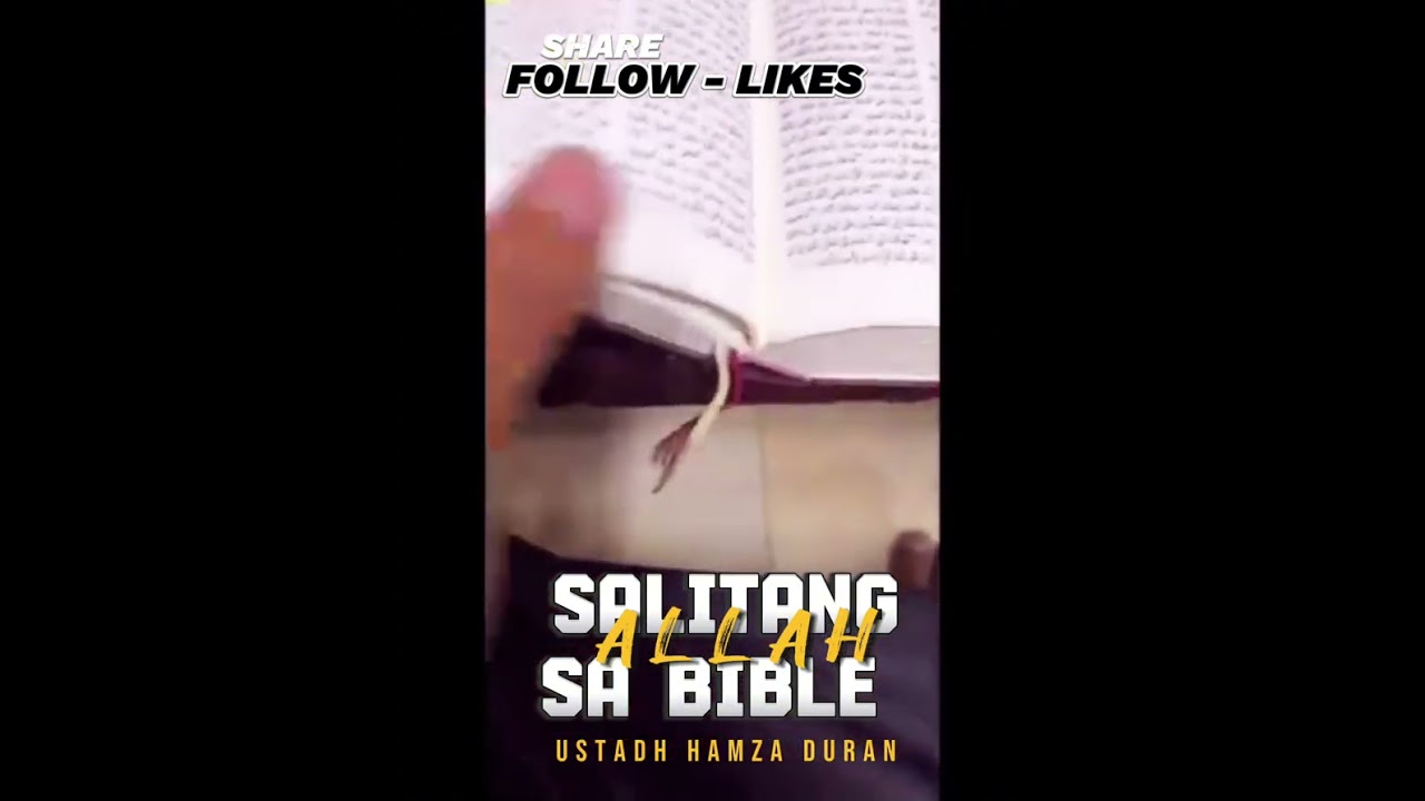Salitang Allah sa Bible Arabic | Ustadh Hamza Duran Hafidhahullah 