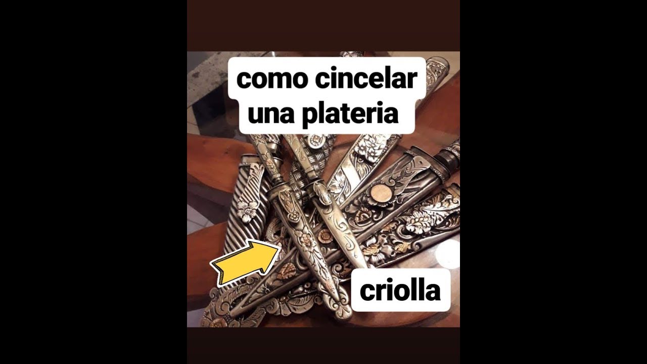 como CINCELAR una plateria CRIOLLA de cuchillo en PLATA O ALPACA🔪📢🔪📢🇦🇷🔪📢🇦🇷 @ELMUNDODELCUCHILLO