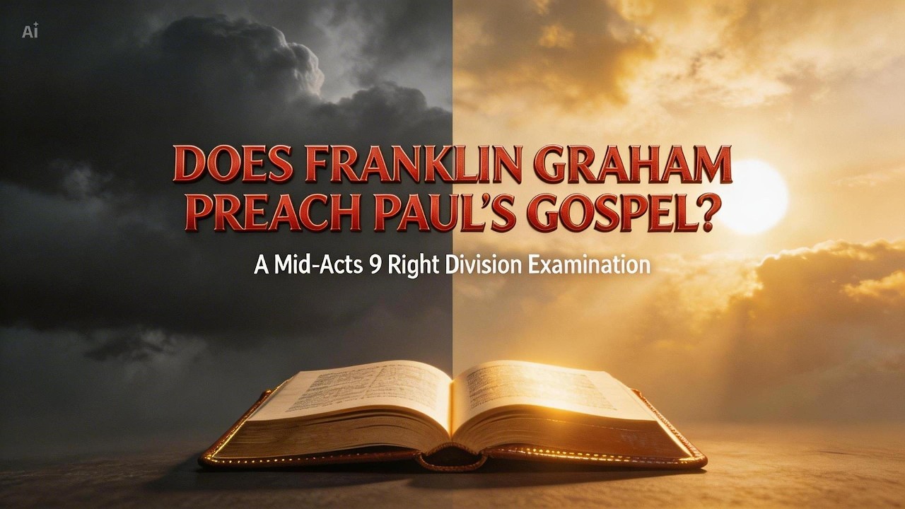 Does Franklin Graham Preach Paul&rsquo;s Gospel? | Mid-Acts Right Division Study