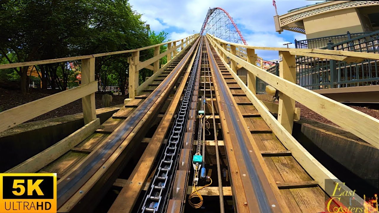 Thunderhawk POV 5K 100 Year Old Wooden Coaster Dorney Park Allentown, PA