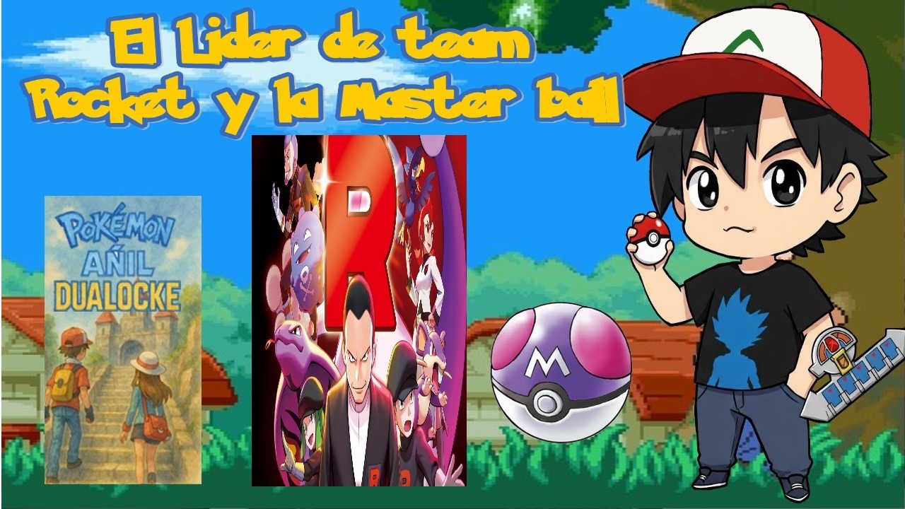 Pokémon Añil Patatalocke Dualocke EP35 Tramo 6 El lider del Team Rocket Giovani y llegando el Gimnas