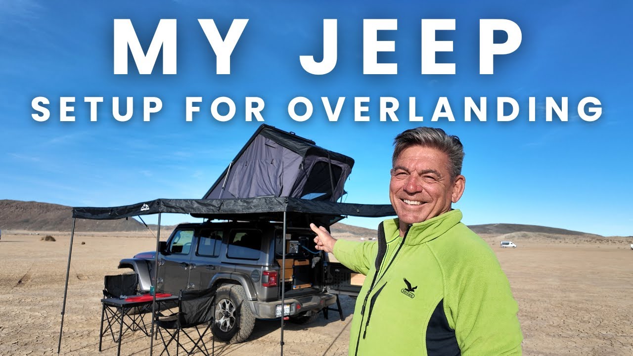OVERLANDING JEEP SETUP WITH A SHOWER (PRESSURIZED WATER SYSTEM W HEATER )