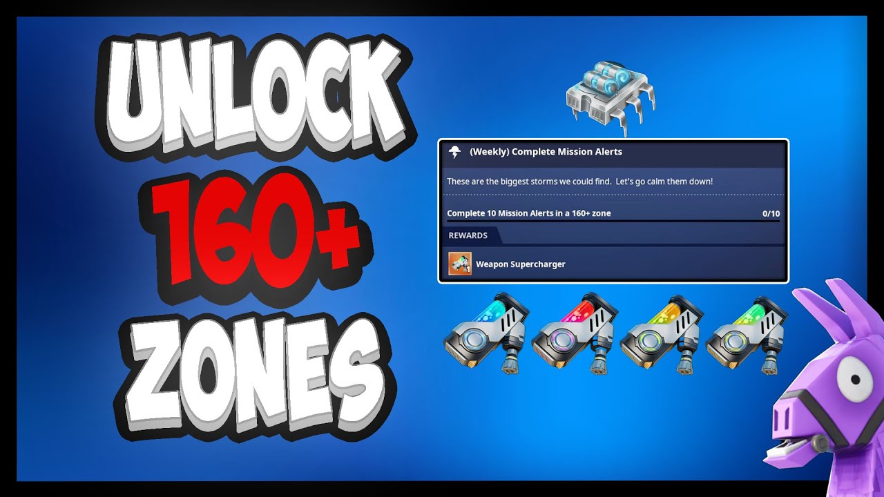 How To Complete WEEKLY MISSION ALERTS In a 160+ ZONE - Fortnite Save The World