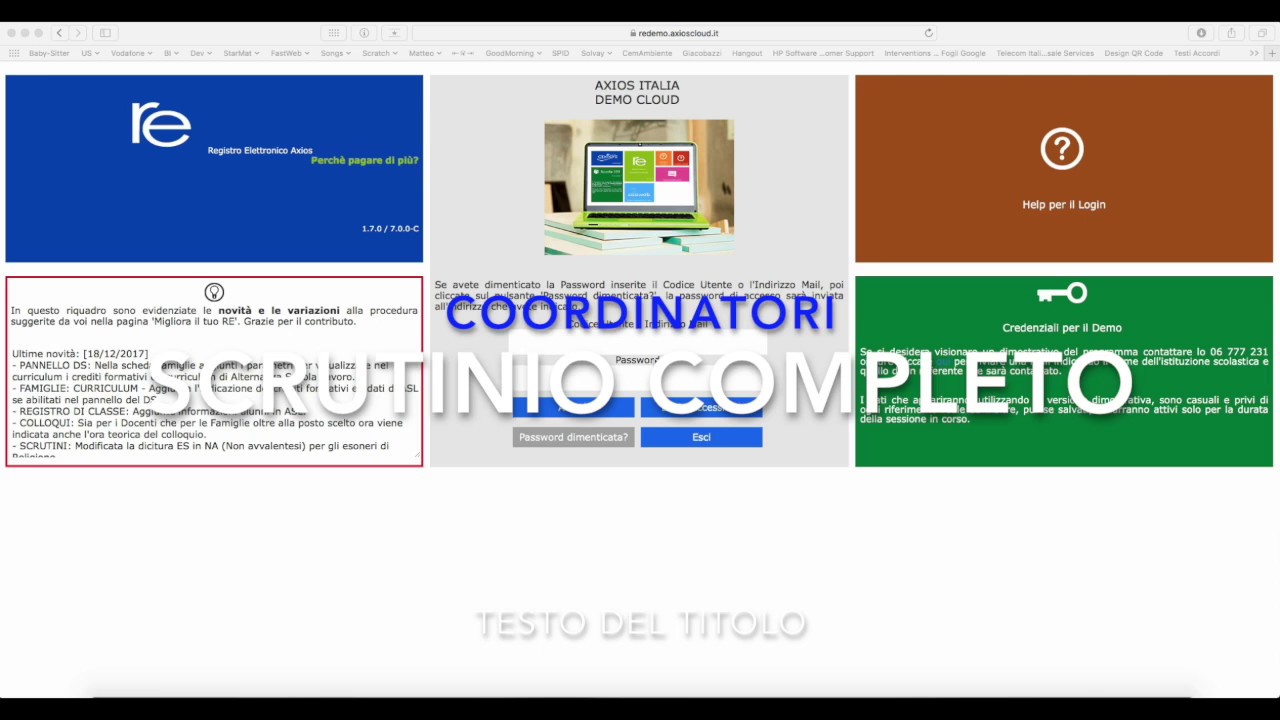 Registro Axios Tutorial Coordinatori Scrutinio I Quadrimestre Completo