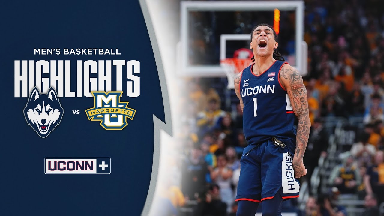 HIGHLIGHTS | #25 UConn Men’s Basketball Beats #9 Marquette in Milwaukee