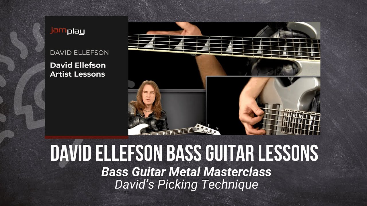 🎸 David Ellefson Guitar Lesson - David's Picking Technique - JamPlay + @TrueFireTV