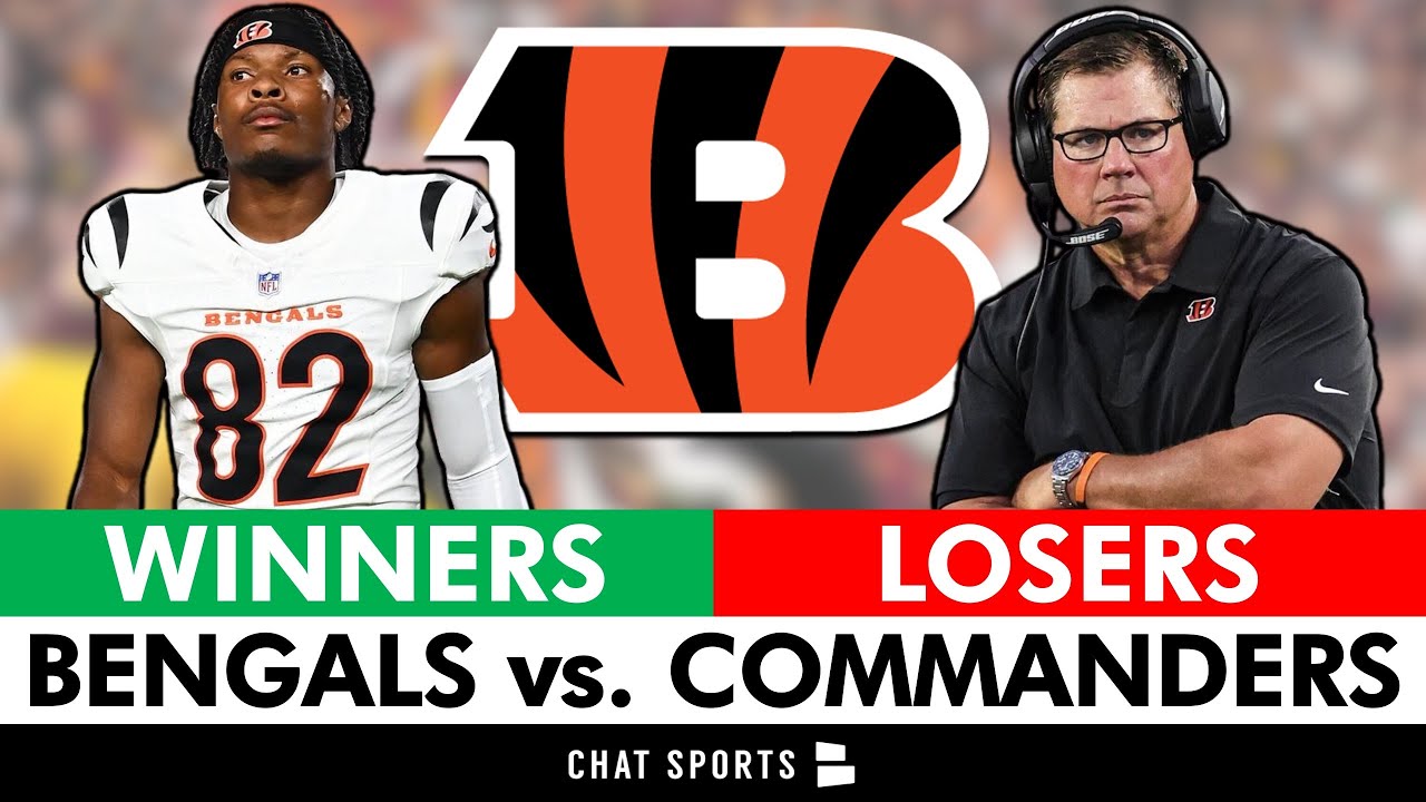 Bengals Winners & Losers vs. Commanders Ft. Mitchell Tinsley, Tycen Anderson & Lucas Patrick