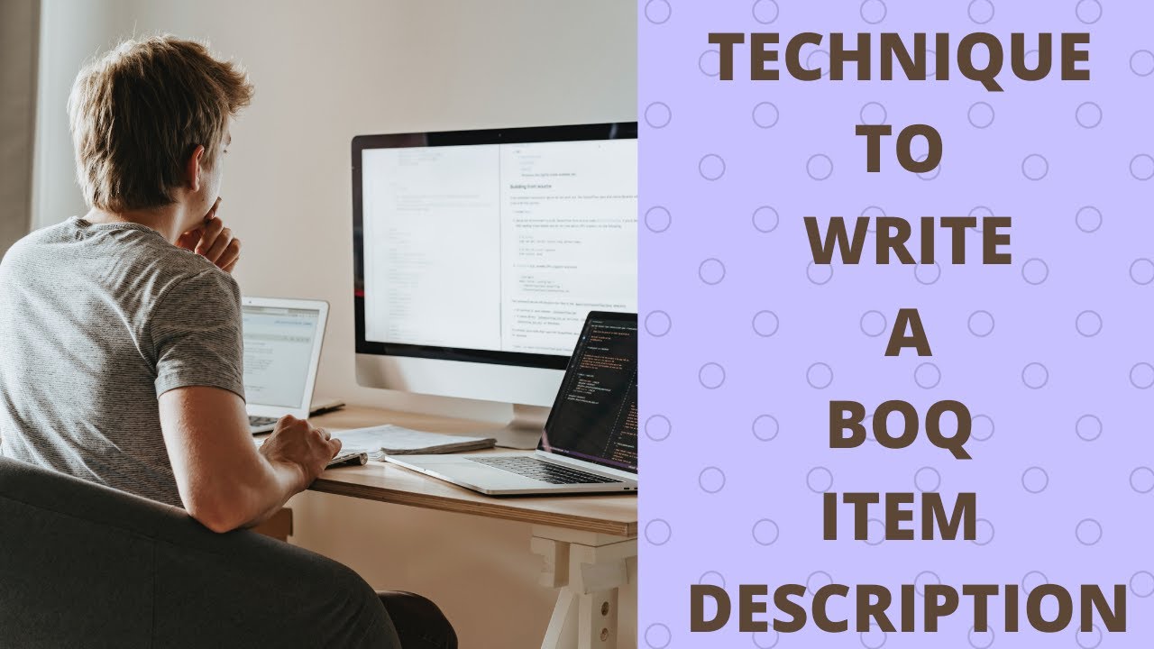 How to write a BOQ item description ? | Simple technique | Quantity Surveyor hack