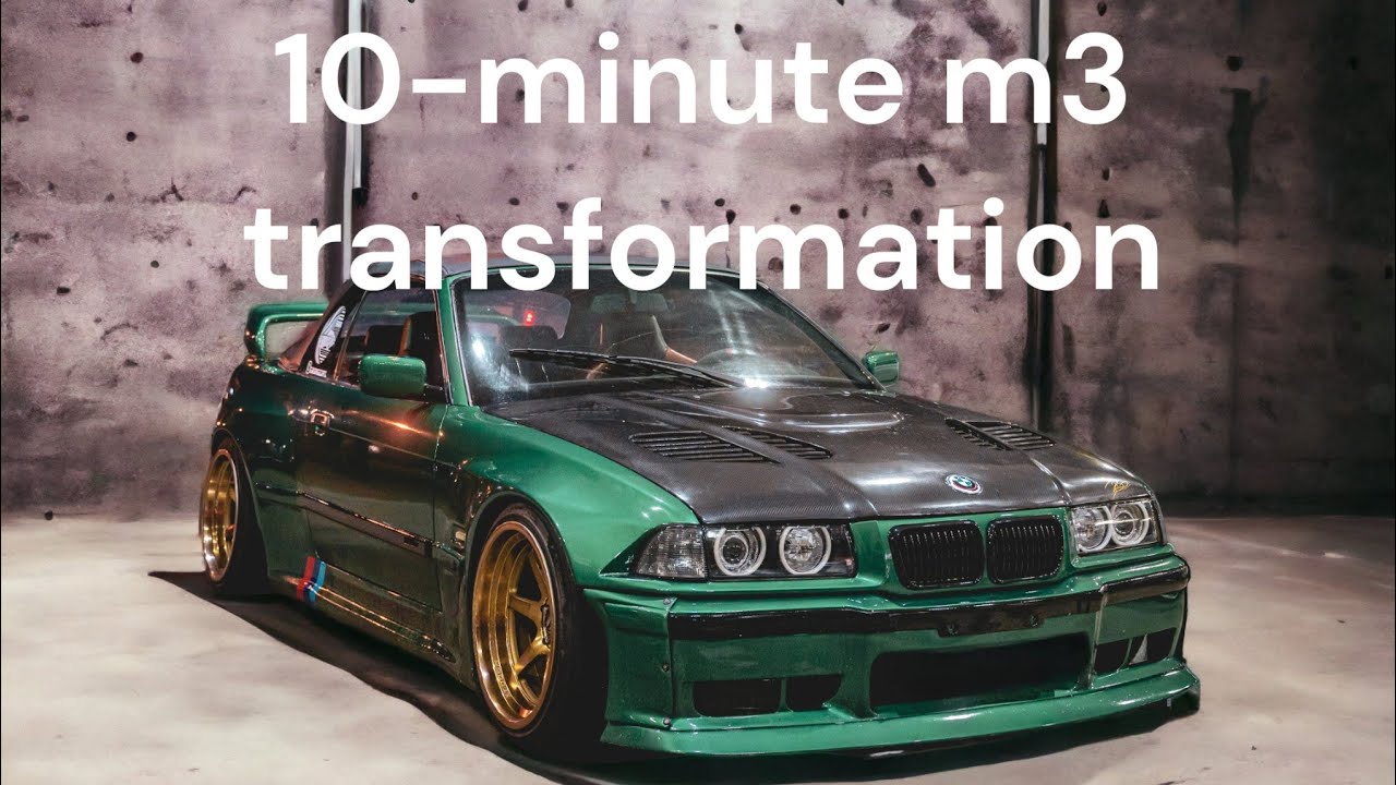 10-Minute Widebody BMW E36 Transformation: Epic Paint Job!