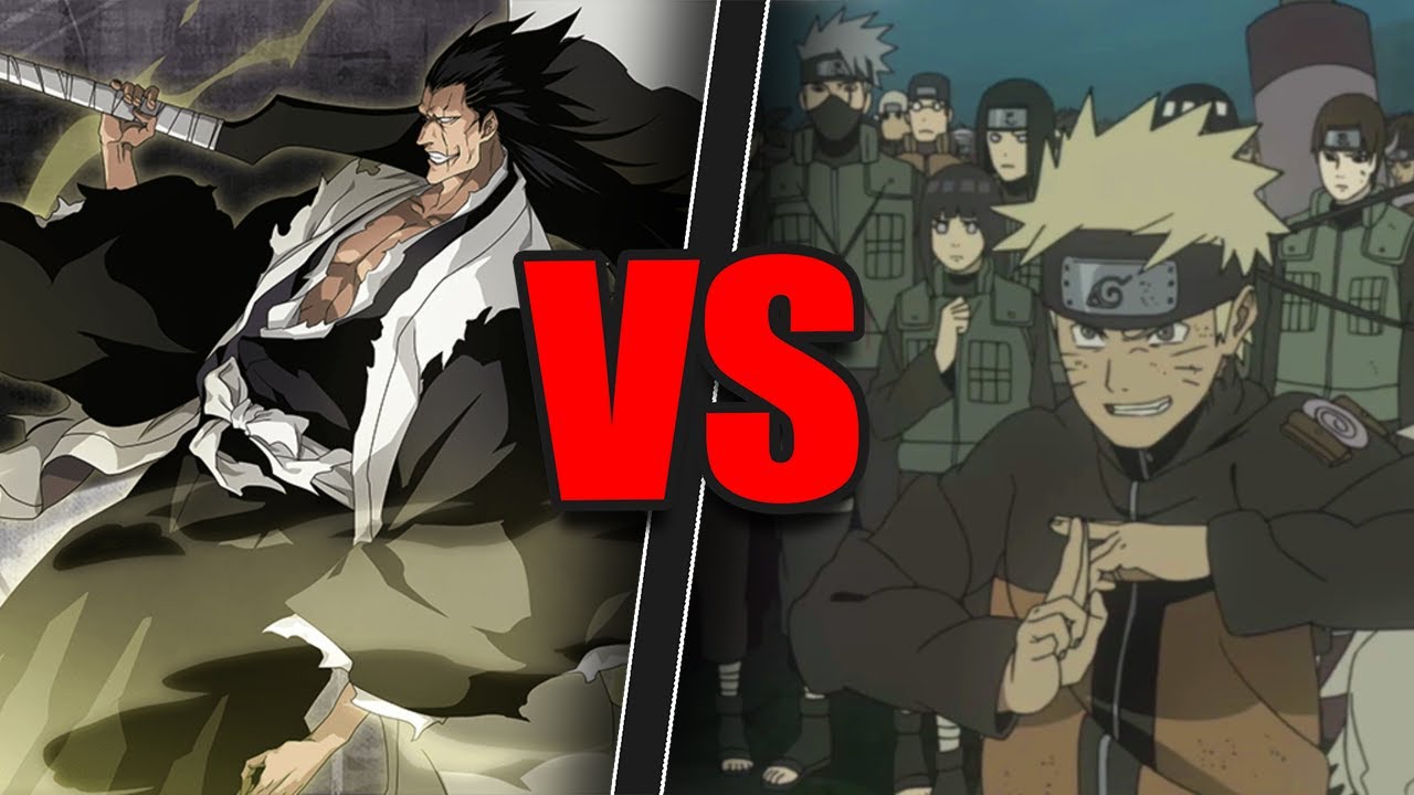 Kenpachi VS The 5 Kage and The Shinobi Alliance