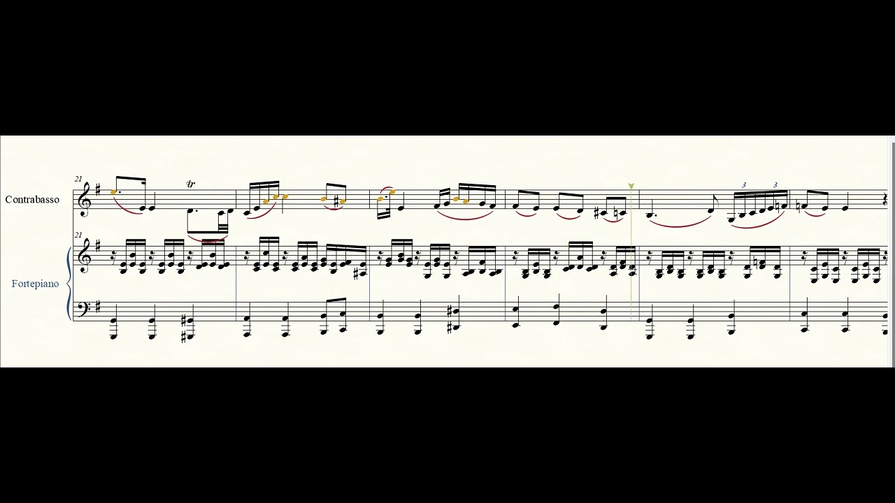 J. Lee Graham: Sonata in D for Contrabass and Fortepiano (2024-2025)