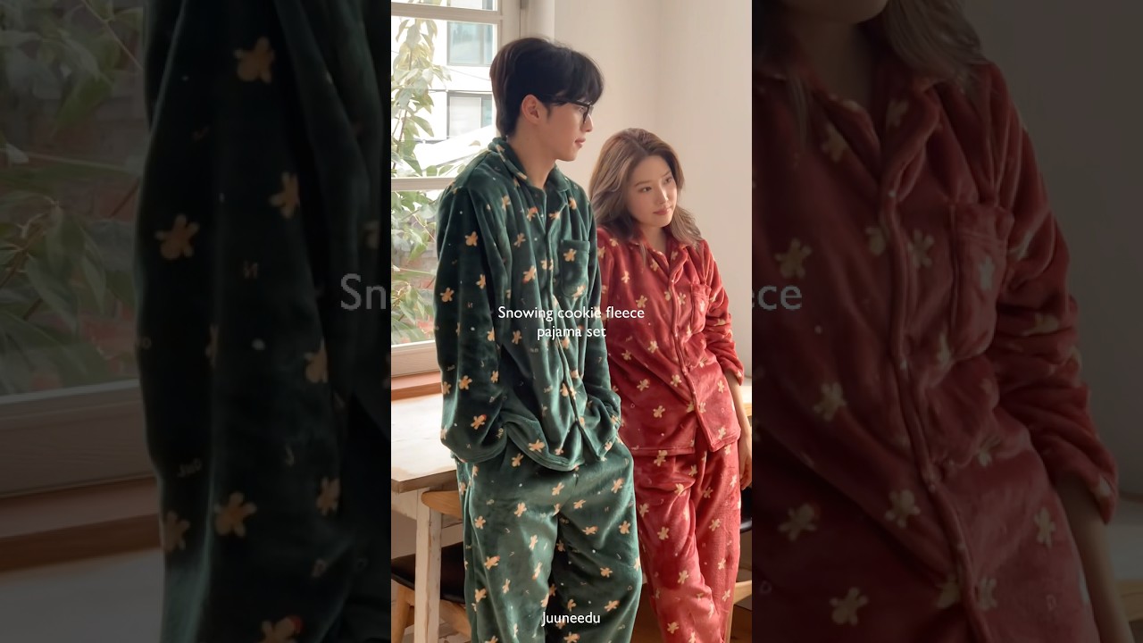 (무료배송🚛) 커플 수면 잠옷🍪 스노잉 쿠키 수면 파자마 잠옷 세트