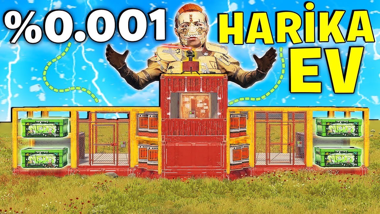 BU EVDE YAŞAMAK İMKANSIZ ama BAŞARDIM !! (+30 TARETLİ MUHTEŞEM EV) Rust Türkçe Solo