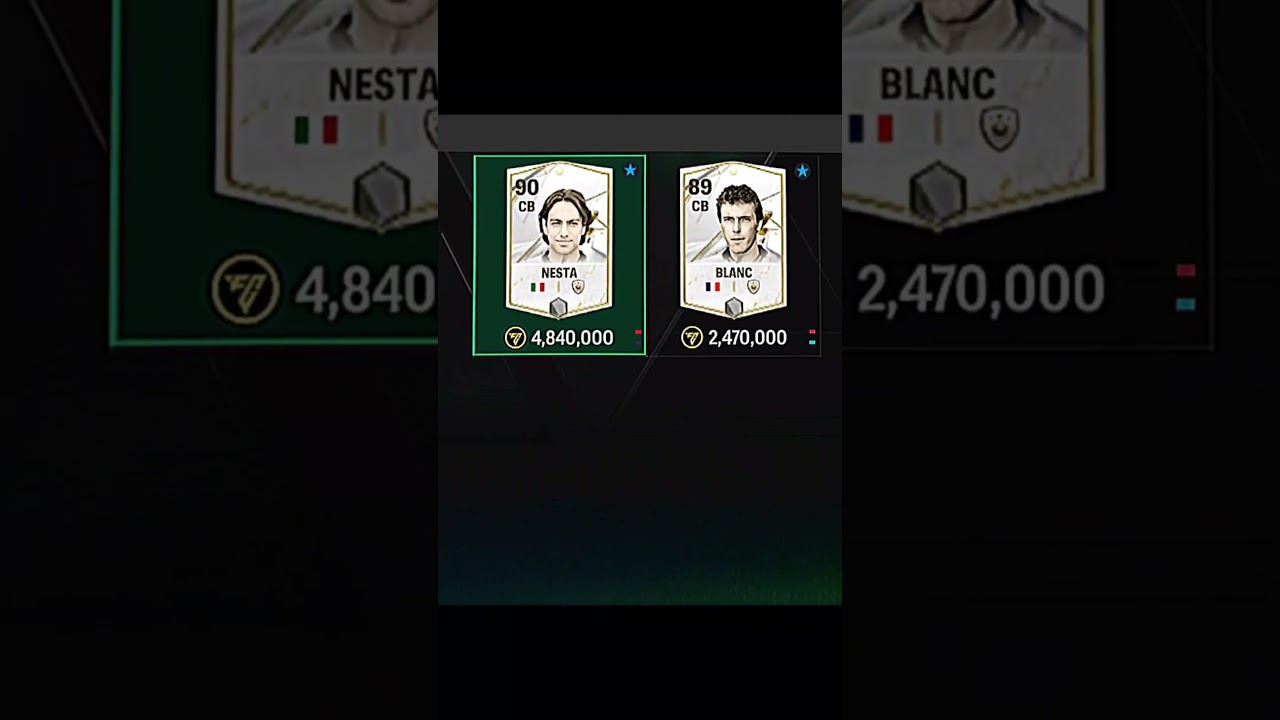 Laurent Blanc🇲🇫 vs other CB #fifamobile #soccer #football #vs #fifa #eafc24 #shorts
