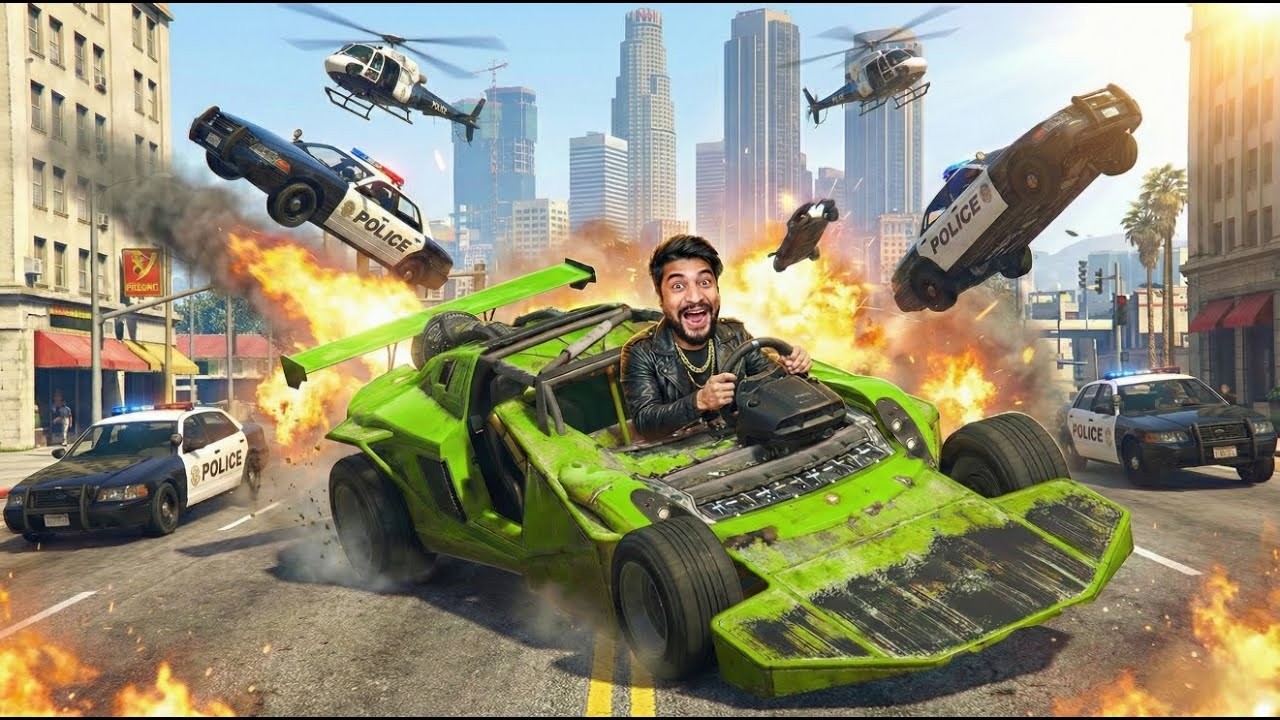 GTA 5 LIVE | 5-Star Wanted Level Until I Get Caught🚨