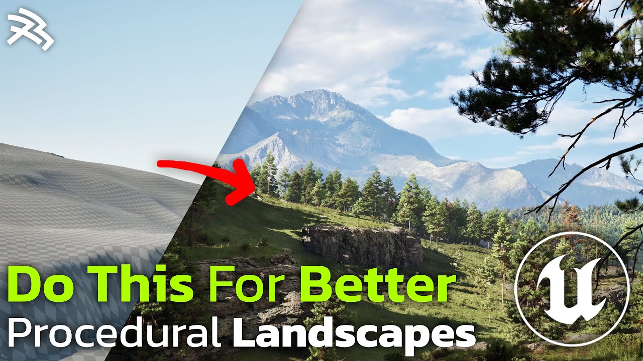 Do This For Better Procedural Landscapes in Unreal Engine 5.3 #unrealengine #ue5 #gamedev