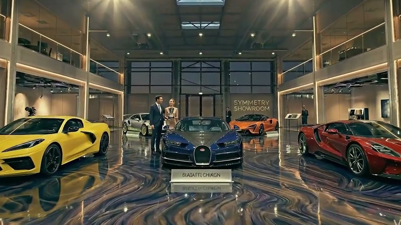 Satisfying Epoxy Floor Makeover in a Car Showroom