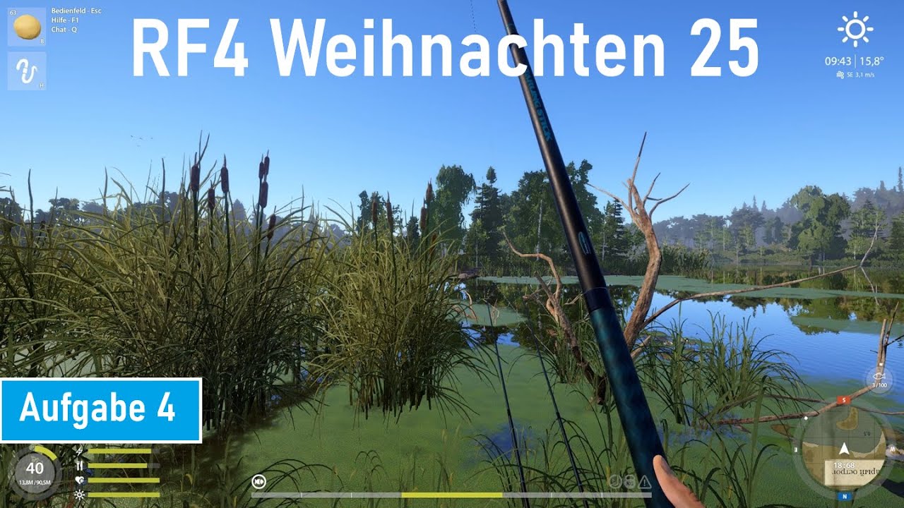 RF4 Weihnachten 25 Zander am Windenbach, 850g Schleie an der alten Festung, Aufgabe 4