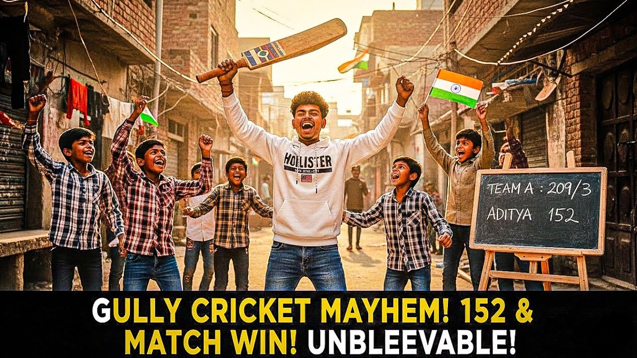 Unstoppable Aditya! 152 Runs in a Crazy Gully Match! 