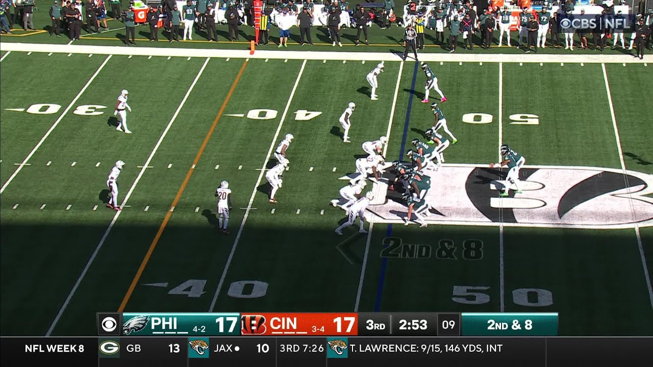 45-yard TD launch! Hurts and DeVonta Smith burn Bengals on deep strike