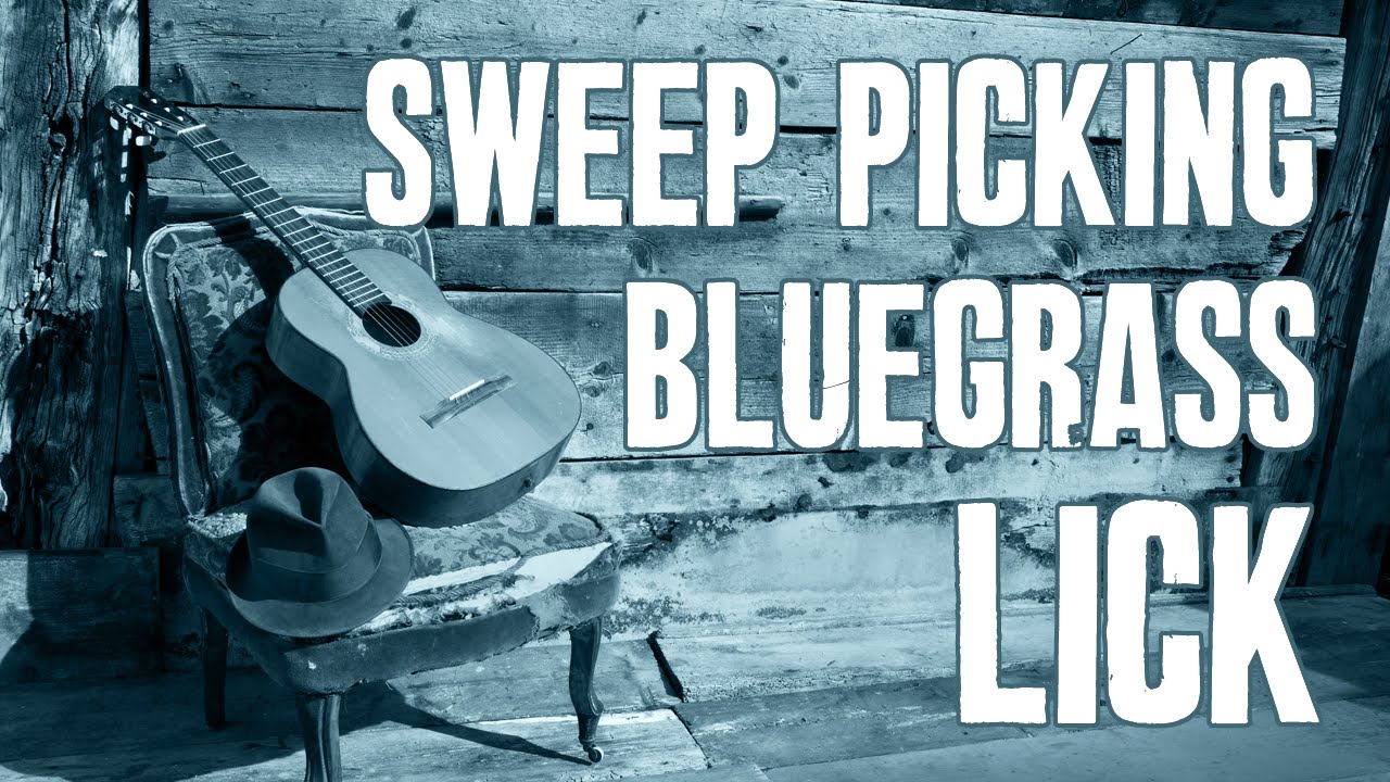 Bryan Sutton Style Sweep Picking - Bluegrass Guitar Lesson Tutorial